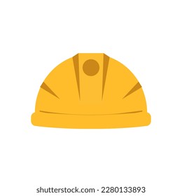 Construction helmet illustration. Construction helmet cartoon style icon. Vector construction helmet illustration. Isolated on a white background.