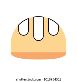 construction helmet isolated icon