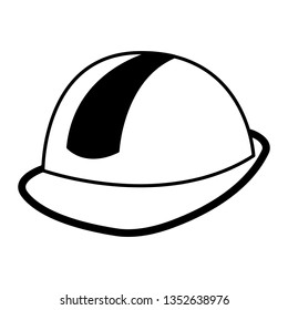 construction helmet isolated icon