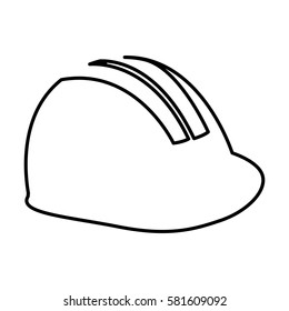 construction helmet isolated icon