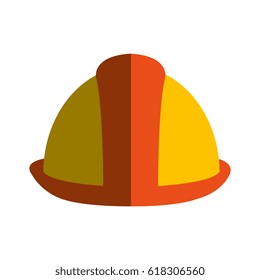 construction helmet isolated icon