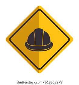 construction helmet isolated icon