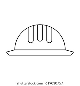 construction helmet isolated icon