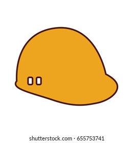 construction helmet isolated icon