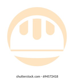 construction helmet isolated icon