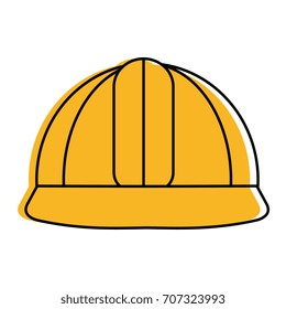 construction helmet isolated icon