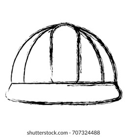 construction helmet isolated icon