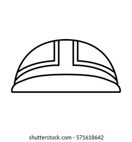 construction helmet isolated icon vector illustration design
