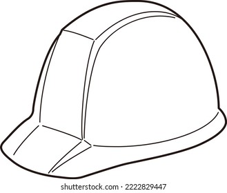 The construction helmet, isolated on white background