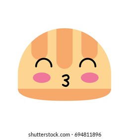 construction helmet kawaii character