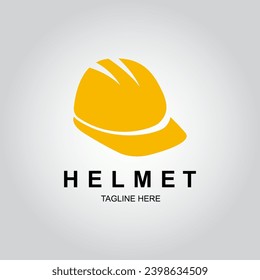 Plantilla de diseño del logotipo del casco de construcción.