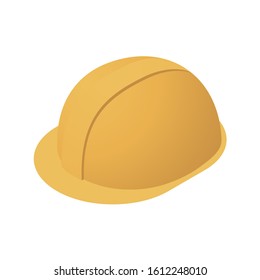 Construction helmet on white background. Vector illustration.