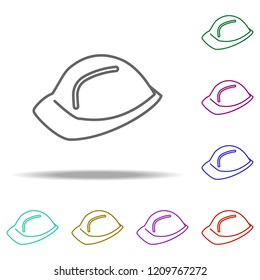 construction helmet outline icon. Elements of Construction in multi color style icons. Simple icon for websites, web design, mobile app, info graphics