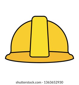 construction helmet protection icon