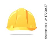 Construction helmet protection.  Safety helmet vector isolated.