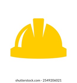 Casco de construcción o icono de casco de seguridad. Adecuado para diseños relacionados con la seguridad, día del trabajo, imágenes de la industria de la construcción, mineros y conceptos de ingeniería.