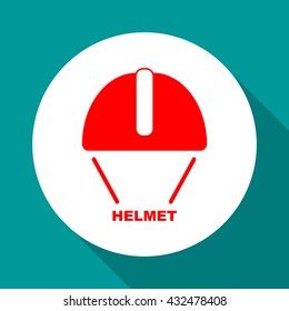 Construction helmet for safety.Vector icon.