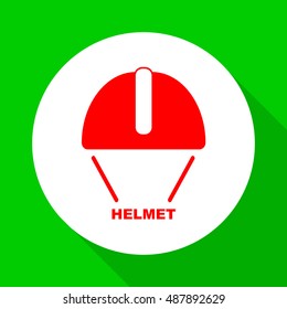 Construction helmet for safety.Vector icon.