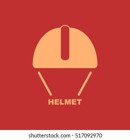 
Construction helmet for safety.Vector icon.