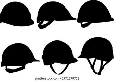 Construction helmet in a set. Safety helmet.