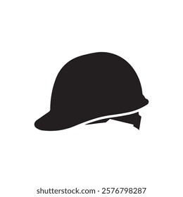 Construction helmet silhouette vector design,. Engineering helmet silhouette icon design. Safety helmet silhouette vector design illustration. 