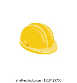 Construction helmet vector 3d isometric, color web icons set, new flat style. Creative illustration design, idea for infographics.