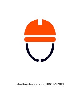 construction helmet vector design template illustration