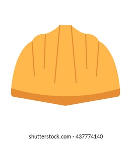 Construction helmet vector flat icon. Construction working tool item. Vector illustration logo.