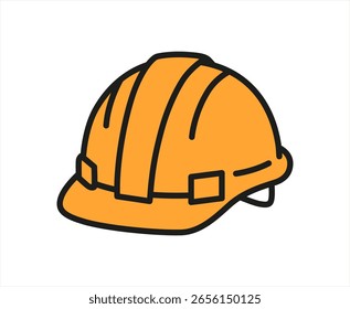 Construction helmet, vector icon 10 eps.