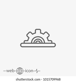 construction helmet vector icon