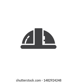 Construction Helmet vector icon. filled flat sign for mobile concept and web design. Safety helmet glyph icon. Symbol, logo illustration. Vector graphics