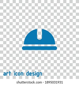 construction helmet vector icon on an abstract background