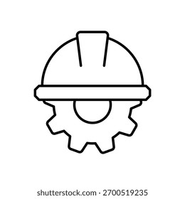 Bauhelm Vektor Symbol Stockgrafik