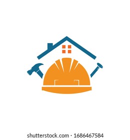 construction helmet vector illustration design template