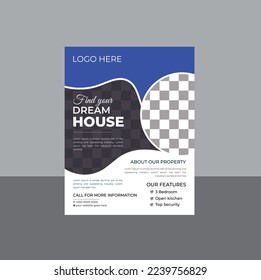 Construction Home Building Flyer template with photo