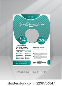 Construction Home Building Flyer template with photo