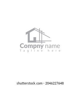 Construction home estate log icon vector template, icon, industry, mansion, Megalopolis, Modern, Office, property, Real, Symbol, Tower, Towm, Tecnology, Universal, Landscape, Creative, template, Build