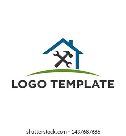Construction Home Vector Logo Template
