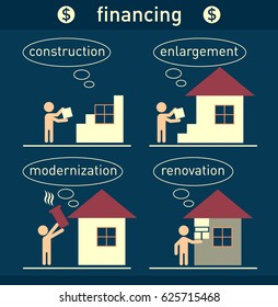 Construction of house or apartment info graphic vector image