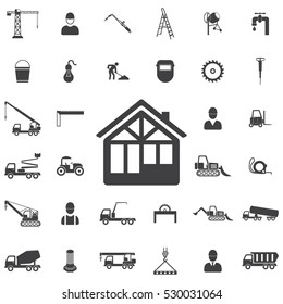 Construction house icon. Construction icons universal set for web and mobile