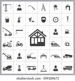 Construction house icon. Construction icons universal set for web and mobile