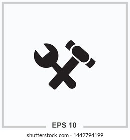 construction icon black isolated vector illustration 