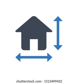 Construction icon in blue gray color