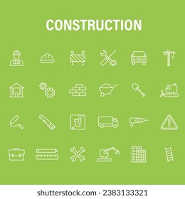 Construction Icon Brick Build Design