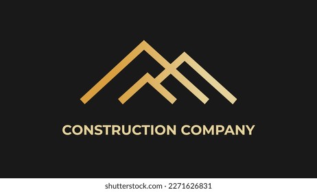 Icono de construcción, logotipo de construcción, concepto inmobiliario, 