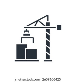 colección de icono de construcción. Estilo de diseño con fondo
