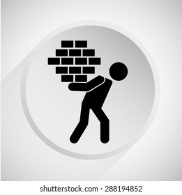 construction icon design, vector illustration eps10 graphic 