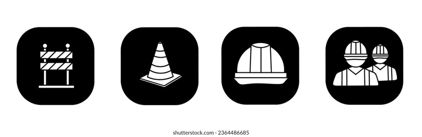 Construction icon in flat. A construction design. Stock vector.