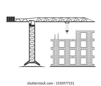 Construction icon isolated on background. Vector illustration.