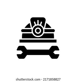 Icono de construcción aislado en fondo blanco
